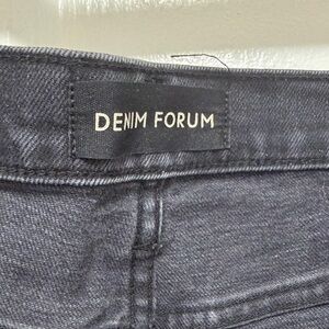 Denim Forum ARLO high rise straight jeans in black